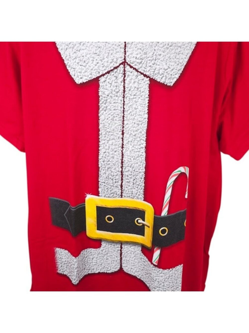 Santa Claus Costume T Shirt Mens Size 3XL Red Christmas Holiday Time